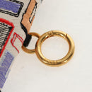 FENDI Zucca Canvas Nano Baguette Pouch Multicolor Auth 153327M-9