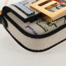FENDI Zucca Canvas Nano Baguette Pouch Multicolor Auth 153327M-16