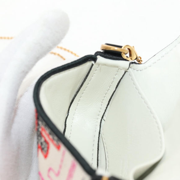 FENDI Zucca Canvas Nano Baguette Pouch Multicolor Auth 153327M