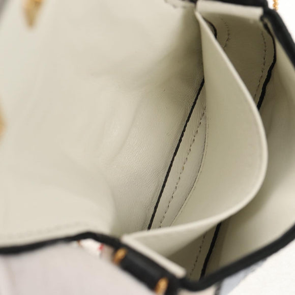 FENDI Zucca Canvas Nano Baguette Pouch Multicolor Auth 153327M