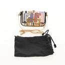 FENDI Zucca Canvas Nano Baguette Pouch Multicolor Auth 153327M-12