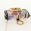 FENDI Zucca Canvas Nano Baguette Pouch Multicolor Auth 153327M-6