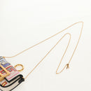 FENDI Zucca Canvas Nano Baguette Pouch Multicolor Auth 153327M-15
