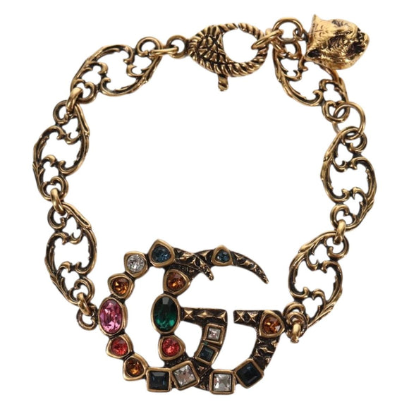 GUCCI GG Marmont Armband Metall Goldfarben Authentisch 153328M