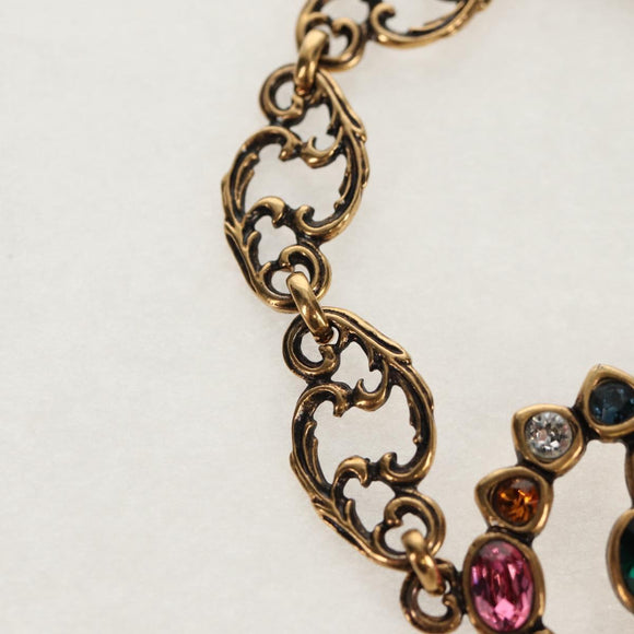 GUCCI GG Marmont Bracelet metal Gold Tone Auth 153328M