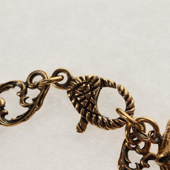 GUCCI GG Marmont Bracelet metal Gold Tone Auth 153328M