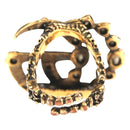 GUCCI GG Marmont Ring metal S Gold Tone Auth 153329M-2