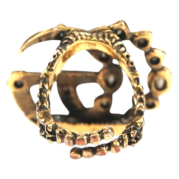 GUCCI GG Marmont Ring metal S Gold Tone Auth 153329M - 0