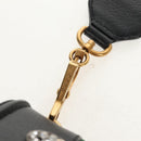 GUCCI Totem Butterfly Web Sherry Line Bag Leather Black 505387 Auth 153330SAM-11