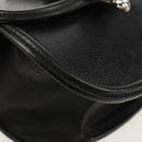 GUCCI Totem Butterfly Web Sherry Line Bag Leather Black 505387 Auth 153330SAM-13