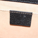 GUCCI Totem Butterfly Web Sherry Line Bag Leather Black 505387 Auth 153330SAM-21