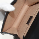 GUCCI Totem Butterfly Web Sherry Line Bag Leather Black 505387 Auth 153330SAM-22