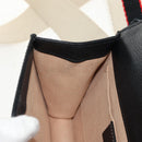 GUCCI Totem Butterfly Web Sherry Line Bag Leather Black 505387 Auth 153330SAM-23