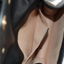 GUCCI Totem Butterfly Web Sherry Line Bag Leather Black 505387 Auth 153330SAM-25