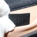 GUCCI Totem Butterfly Web Sherry Line Bag Leather Black 505387 Auth 153330SAM-26