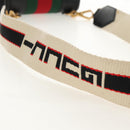 GUCCI Totem Butterfly Web Sherry Line Bag Leather Black 505387 Auth 153330SAM-8