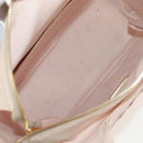 PRADA MIDOLLINO PATCH Wicker Basket Bag Bag Rattan Pink Gold 1BG835 Auth 153331V-9