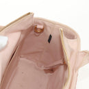 PRADA MIDOLLINO PATCH Wicker Basket Bag Bag Rattan Pink Gold 1BG835 Auth 153331V-23