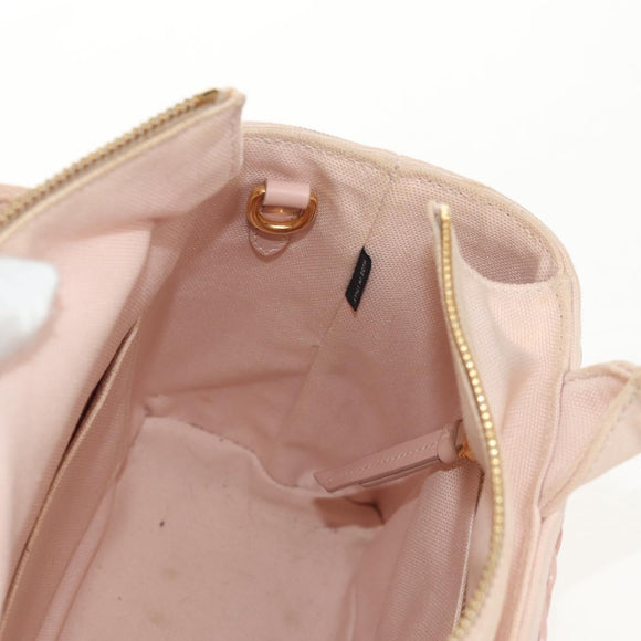 PRADA MIDOLLINO PATCH Wicker Basket Bag Bag Rattan Pink Gold 1BG835 Auth 153331V