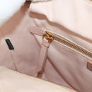 PRADA MIDOLLINO PATCH Wicker Basket Bag Bag Rattan Pink Gold 1BG835 Auth 153331V-26