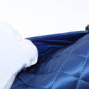 CHANEL Matelasse 20 Chain Shoulder Bag Satin Blue Gold CC Auth 153332SM-28