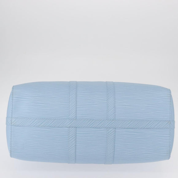 LOUIS VUITTON Epi XL Keepall Bandouliere 50 Bag Ice Blue M24949 LV Auth 153333SM