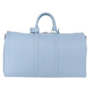 LOUIS VUITTON Epi XL Keepall Bandouliere 50 Bag Ice Blue M24949 LV Auth 153333SM-13