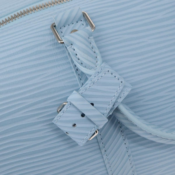 LOUIS VUITTON Epi XL Keepall Bandouliere 50 Bag Ice Blue M24949 LV Auth 153333SM