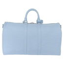 LOUIS VUITTON Epi XL Keepall Bandouliere 50 Bag Ice Blue M24949 LV Auth 153333SM-2