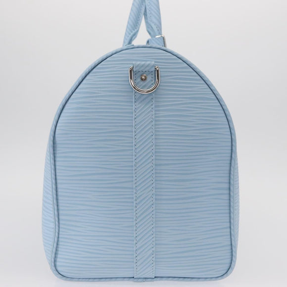 LOUIS VUITTON Epi XL Keepall Bandouliere 50 Bag Ice Blue M24949 LV Auth 153333SM