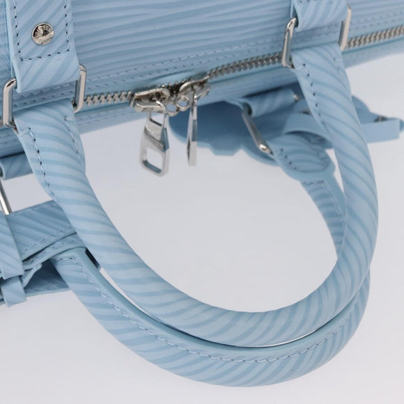 LOUIS VUITTON Epi XL Keepall Bandouliere 50 Bag Ice Blue M24949 LV Auth 153333SM