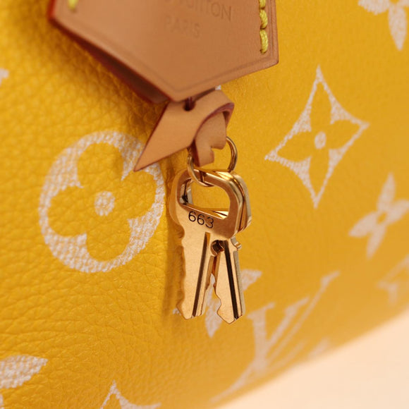 LOUIS VUITTON Speedy P9 Bandouliere 40 Tasche Jaune Mat M24419 LV Auth 153334SM