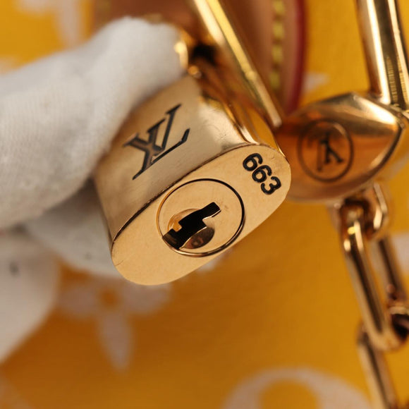 LOUIS VUITTON Speedy P9 Bandouliere 40 Tasche Jaune Mat M24419 LV Auth 153334SM