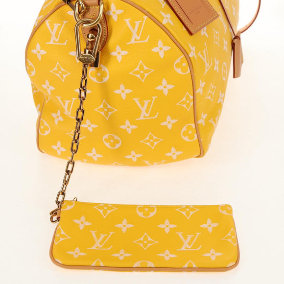 LOUIS VUITTON Speedy P9 Bandouliere 40 Tasche Jaune Mat M24419 LV Auth 153334SM