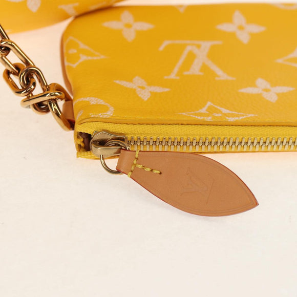 LOUIS VUITTON Speedy P9 Bandouliere 40 Tasche Jaune Mat M24419 LV Auth 153334SM