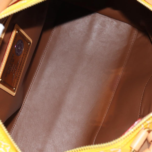 LOUIS VUITTON Speedy P9 Bandouliere 40 Tasche Jaune Mat M24419 LV Auth 153334SM