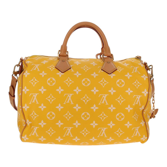 LOUIS VUITTON Speedy P9 Bandouliere 40 Tasche Jaune Mat M24419 LV Auth 153334SM