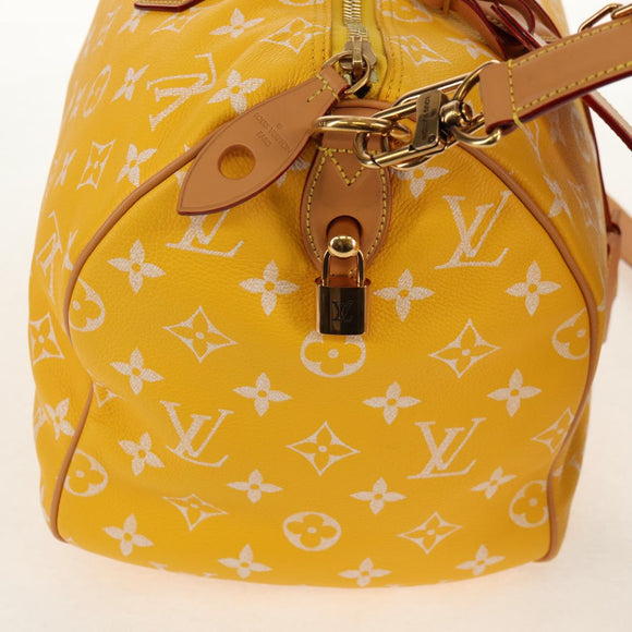LOUIS VUITTON Speedy P9 Bandouliere 40 Tasche Jaune Mat M24419 LV Auth 153334SM