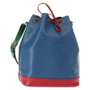 LOUIS VUITTON Epi Tricolor Noe Shoulder Bag Blue Red Green M44082 LV Auth 153340-1