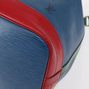 LOUIS VUITTON Epi Tricolor Noe Shoulder Bag Blue Red Green M44082 LV Auth 153340-14