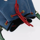 LOUIS VUITTON Epi Tricolor Noe Shoulder Bag Blue Red Green M44082 LV Auth 153340-6