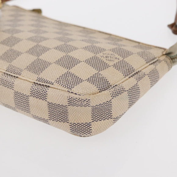 LOUIS VUITTON Damier Azur Pochette Accessoires Pouch N51986 LV Auth 153341