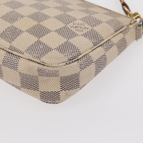 LOUIS VUITTON Damier Azur Pochette Accessoires Pouch N51986 LV Auth 153341