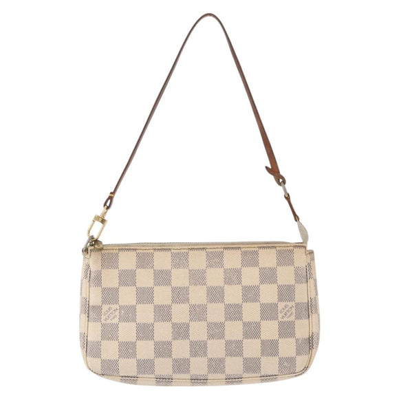 LOUIS VUITTON Damier Azur Pochette Accessoires Pouch N51986 LV Auth 153341