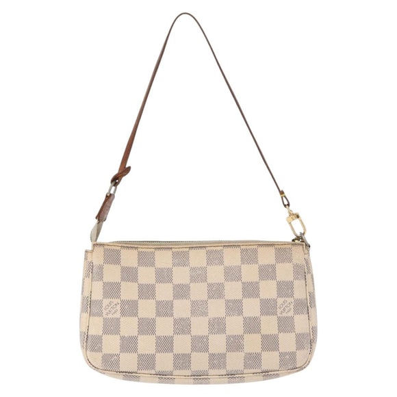LOUIS VUITTON Damier Azur Pochette Accessoires Pouch N51986 LV Auth 153341