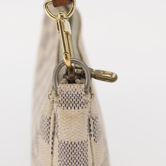LOUIS VUITTON Damier Azur Pochette Accessoires Pouch N51986 LV Auth 153341