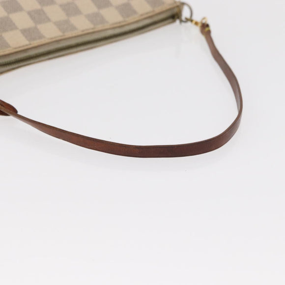 LOUIS VUITTON Damier Azur Pochette Accessoires Pouch N51986 LV Auth 153341