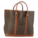 LOUIS VUITTON Monogram Sac Weekend GM Tote Bag M42420 LV Auth 153344-1