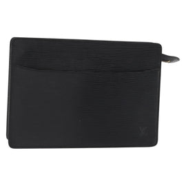 LOUIS VUITTON Epi Pochette Homme Clutch Bag Black Noir M52522 LV Auth 153345