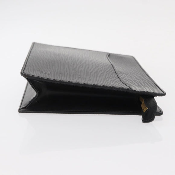 LOUIS VUITTON Epi Pochette Homme Clutch Bag Black Noir M52522 LV Auth 153345
